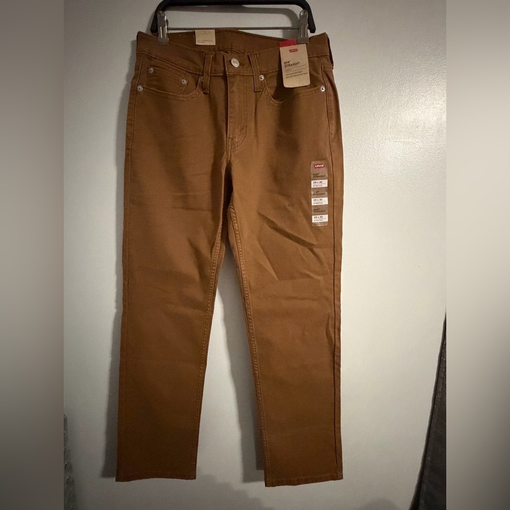 Levi's Men's Brown Straight Jeans - Picture 2 of 6